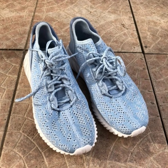 light blue adidas tennis shoes